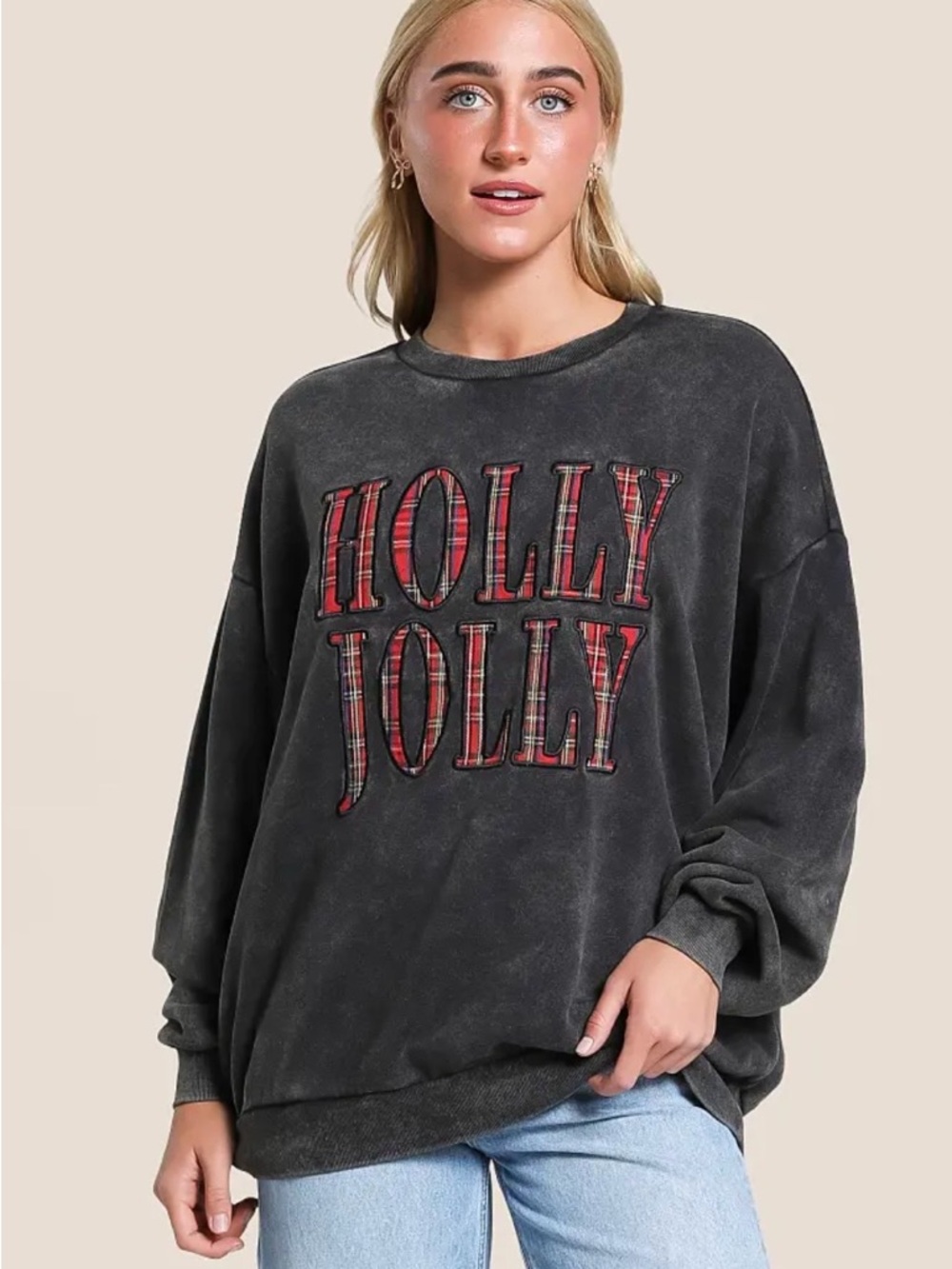 Modish Rebel Holly Jolly Oversized Sweater